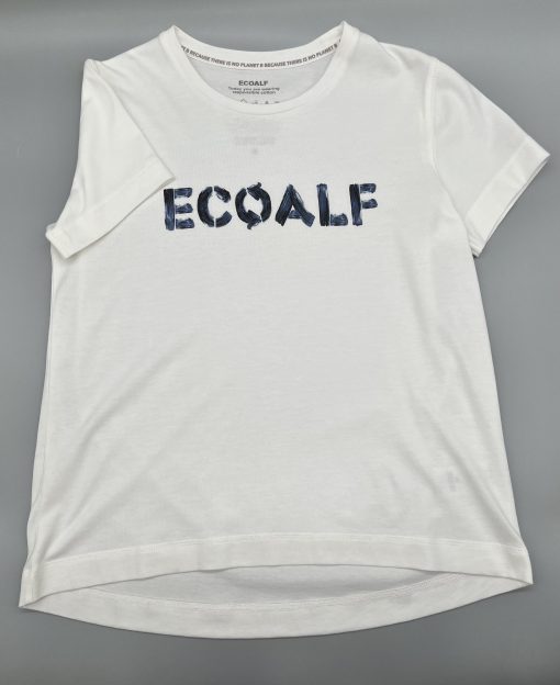 Ecoalf T-Shirt aus Bio Baumwolle Weiß mit Logo